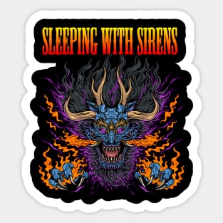 SLEEPING WITH SIRENS MERCH VTG Sticker